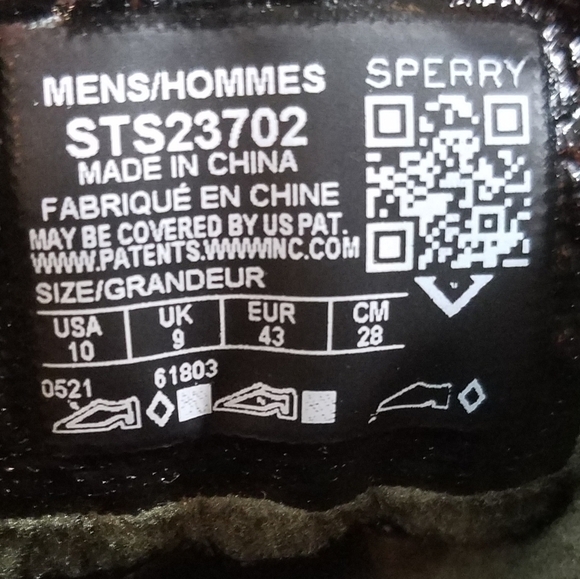 Sperry Top-Sider Men's 10 Saltwater Camo Duck Boots Lace-up Green STS23702 NEW - Picture 11 of 11